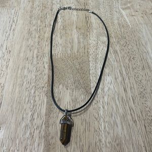 Cat eye stone necklace
